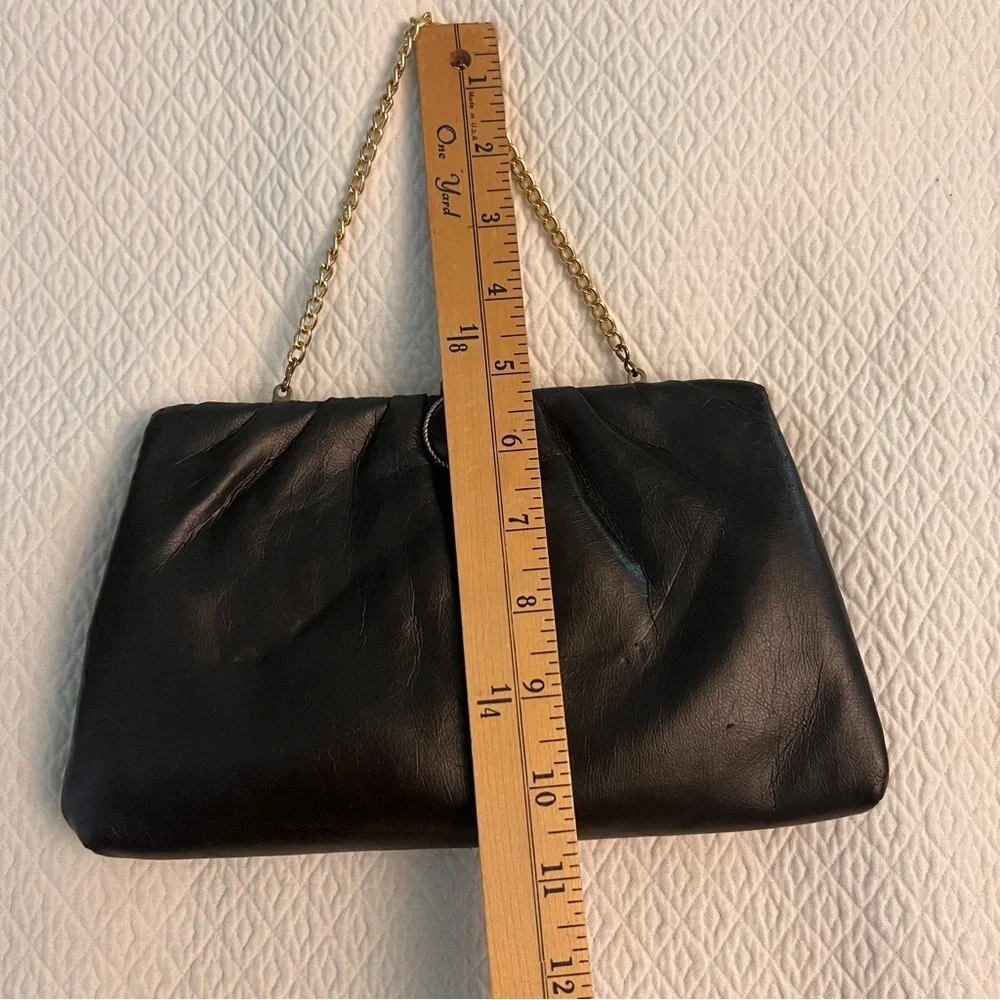 Vintage Dark Chocolate Brown Clutch Bag